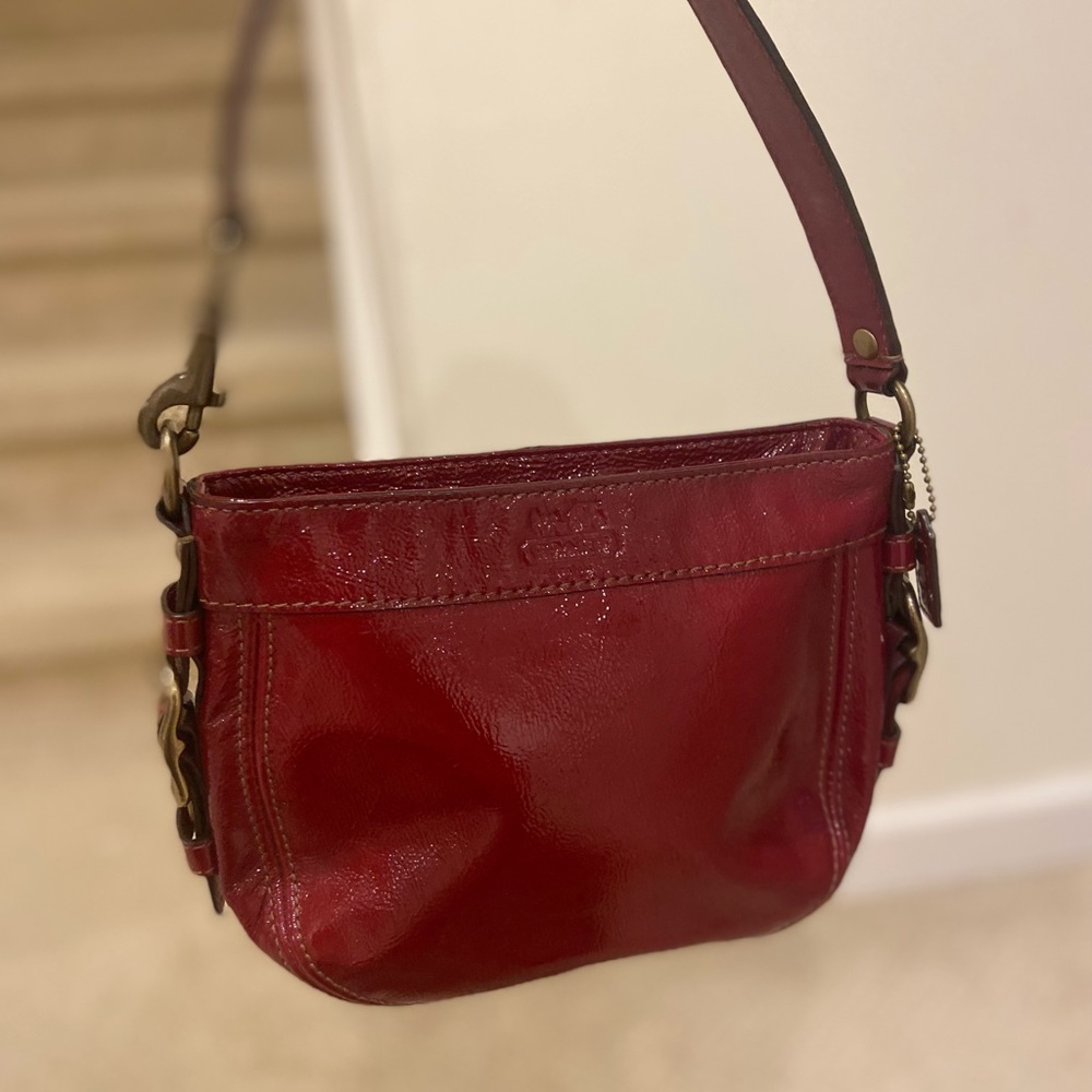 EUC red Coach bag!
